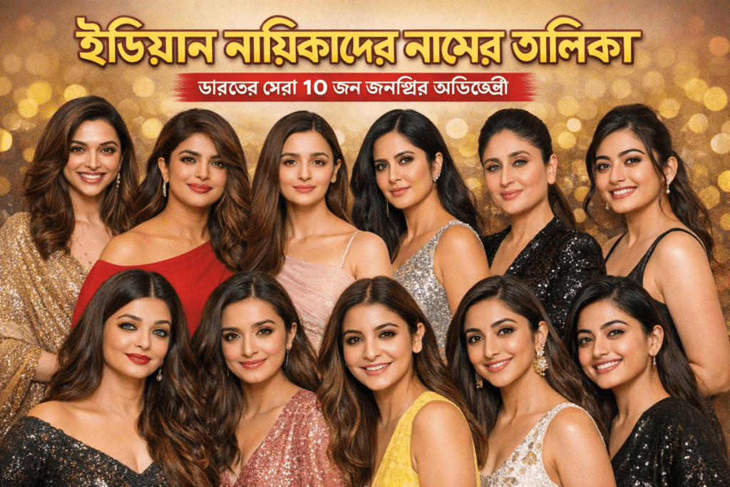 ইন্ডিয়ান নায়িকাদের নামের তালিকা