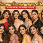ইন্ডিয়ান নায়িকাদের নামের তালিকা