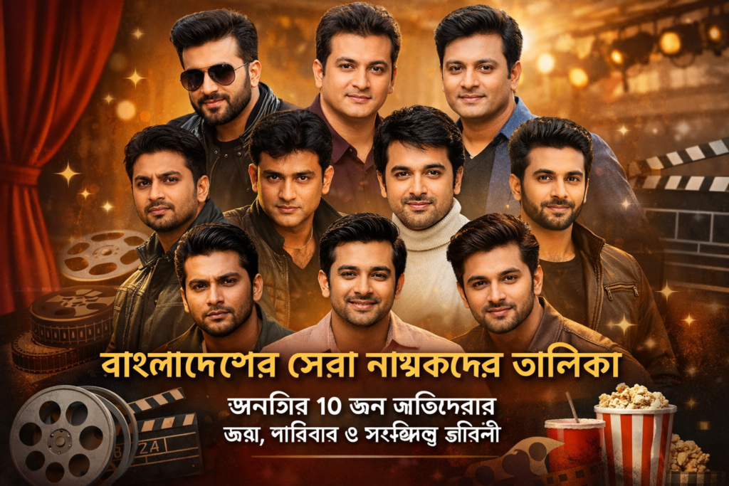 বাংলাদেশের সেরা নায়কদের তালিকা।