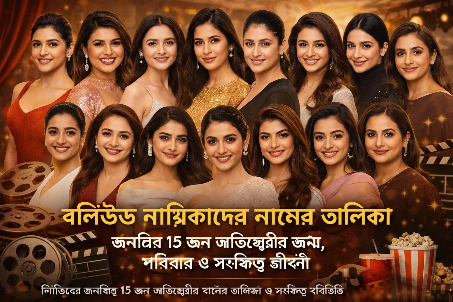 বলিউড নায়িকাদের নামের তালিকা