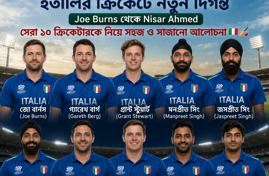 ইতালি জাতীয় ক্রিকেট দল খেলোয়াড়