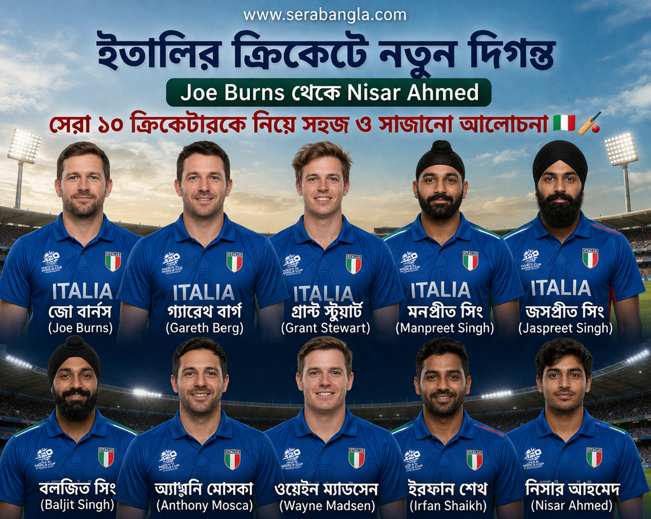 ইতালি জাতীয় ক্রিকেট দল খেলোয়াড়