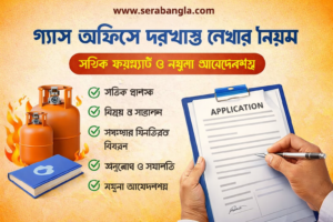 গ্যাস অফিসে দরখাস্ত লেখার নিয়ম