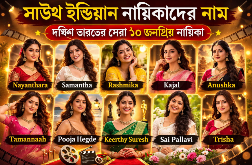 সাউথ ইন্ডিয়ান নায়িকাদের নাম