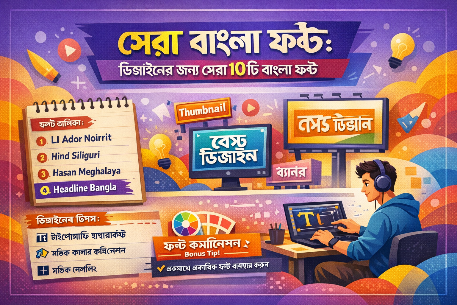 সেরা বাংলা ফন্ট