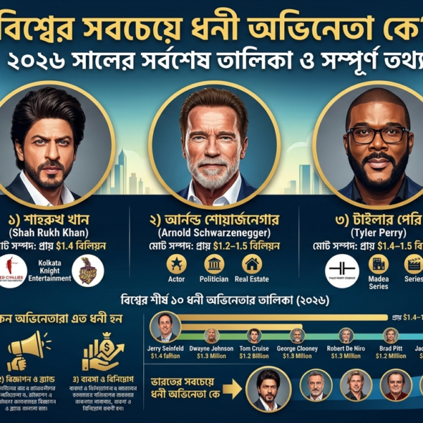 বিশ্বের সবচেয়ে ধনী অভিনেতা কে
