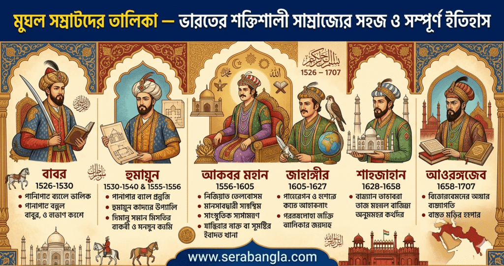 মুঘল সম্রাটদের তালিকা