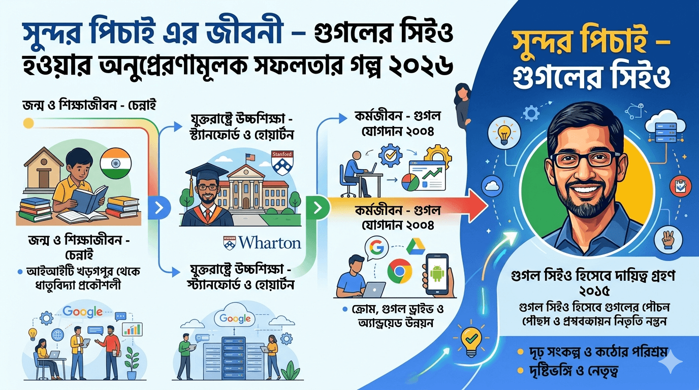 সুন্দর পিচাই এর জীবনী