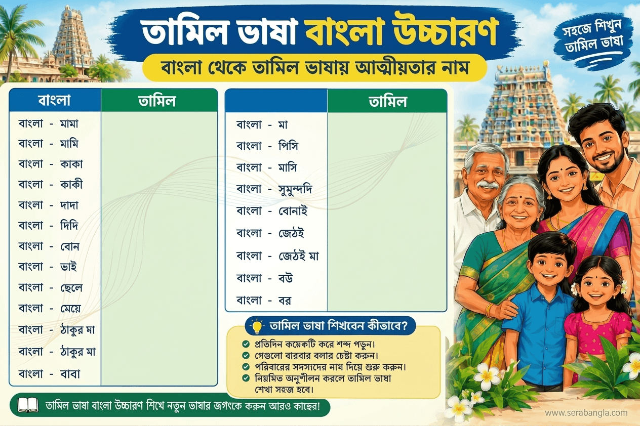 তামিল ভাষা বাংলা উচ্চারণ